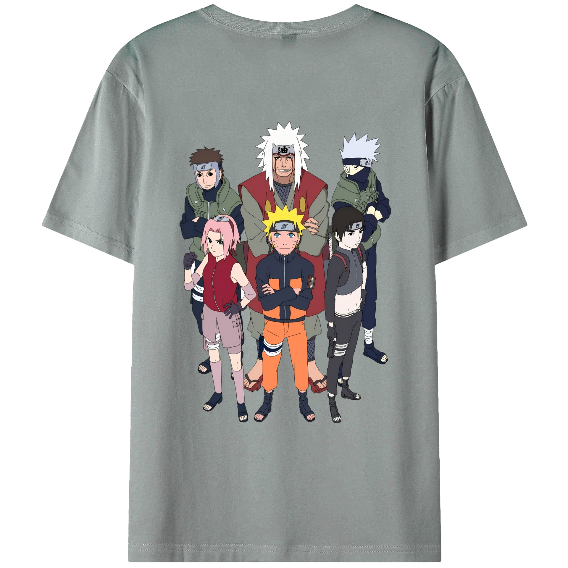 （画像用） NARUTO -ナルト- うずまき ナルト Uzumaki Naruto 綿100％ メンズ半袖Tシャツ（バックプリント） 通気性